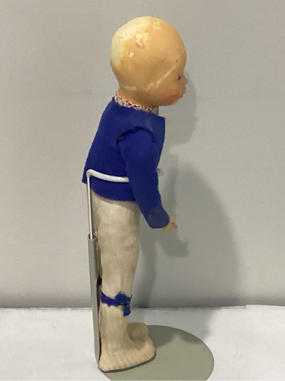 Antique Baitz doll 1920s-1930 9”s Tall Belgium boy,composition head - Picture 4 of 7